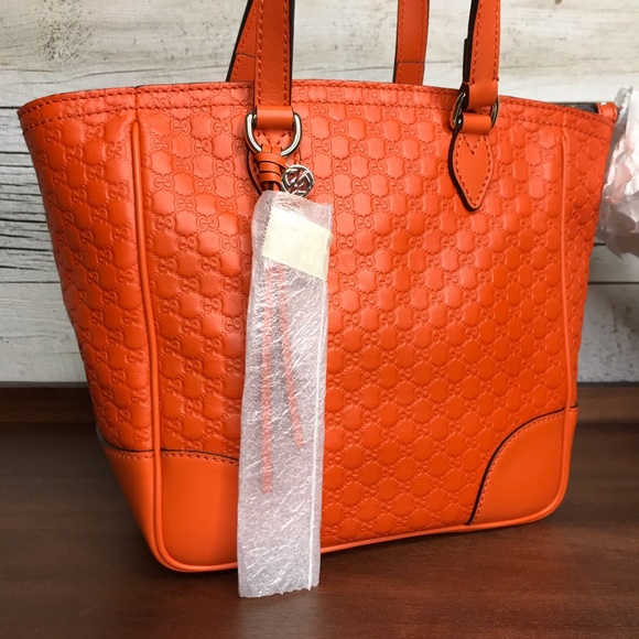 Gucci Orange Guccissima GG Logo Bree Crossbody Bag - Picture 4 of 15